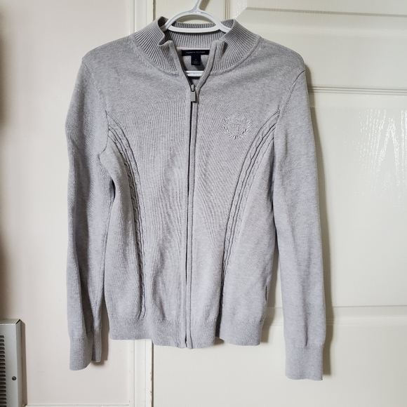 Tommy Hilifiger 100% Cotton Zipper Collar Sweater - Picture 1 of 5